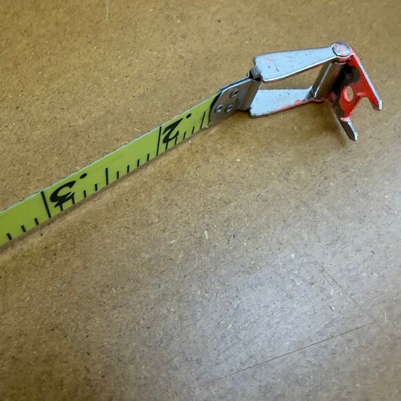 Empire 6710 100' Nylon-Clad Steel Tape Measure Open Reel Engineer Scale Used - Picture 4 of 6